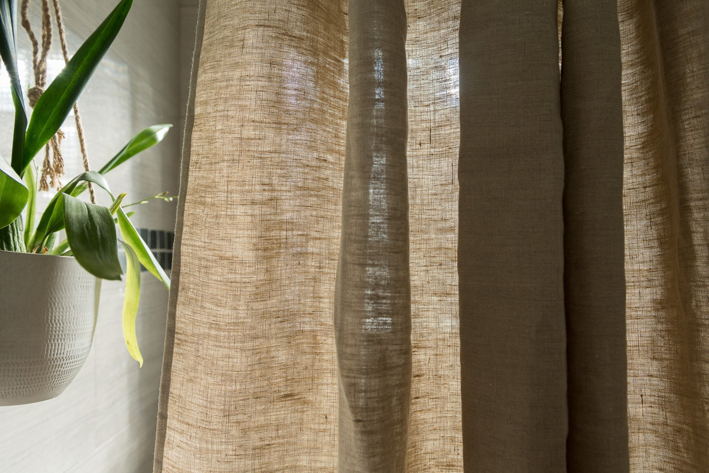 Hemp Shower Curtain – Bath, Tub + Stall Sizes – Made in USA