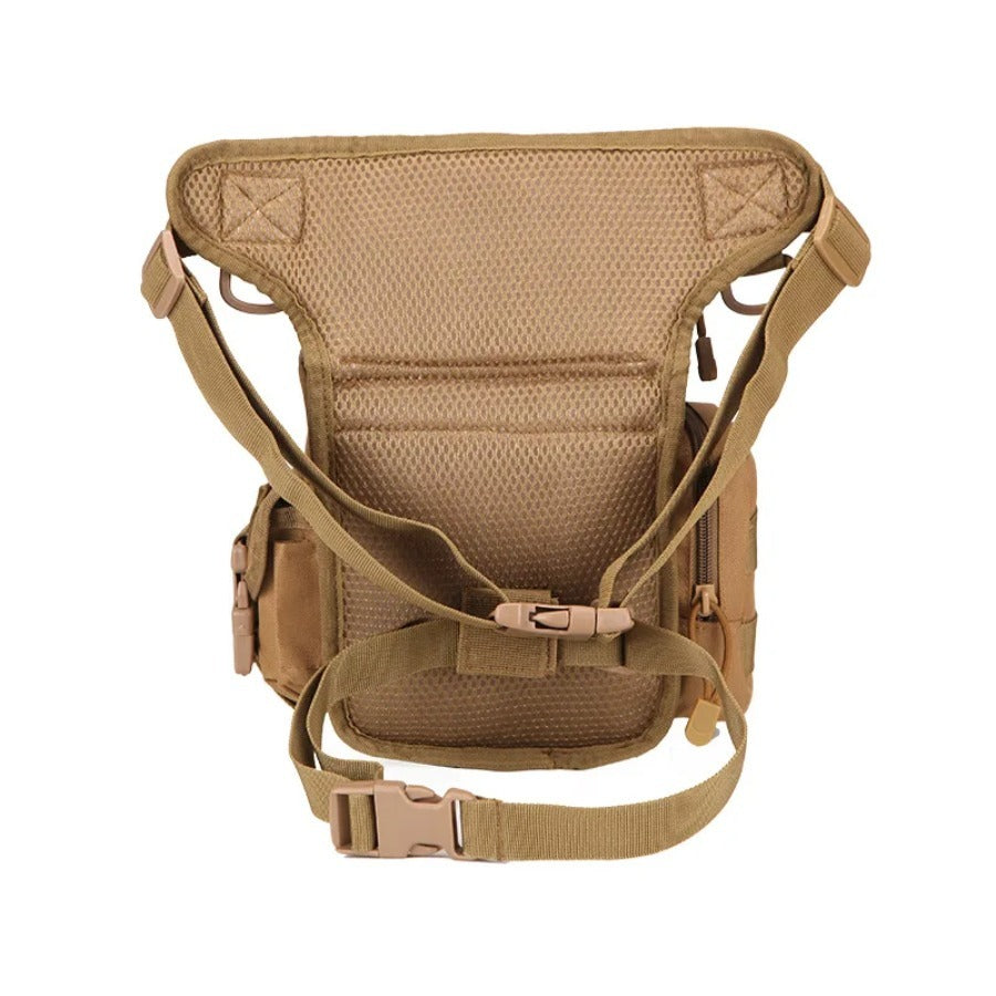 Men's Tactical Waist Bag Leg Hanging B Type Cross Leg Belt Outdoor Riding Hiking Thigh Bag