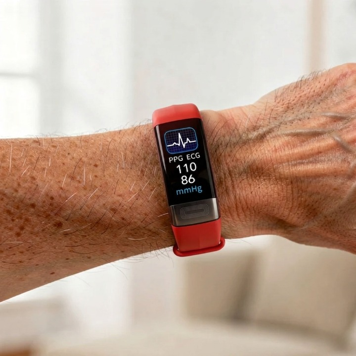 Fitness-Smartwatch mit Farbdisplay — IP67, USB-Ladung, 10 Tage Akku