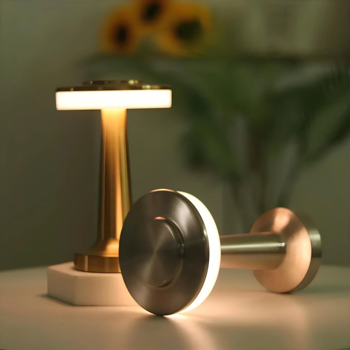 Draadloze Retro Tafellamp met Dimbaar Licht voor Restaurant en Woonkamer