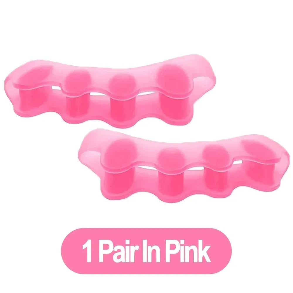 Protective Toe Separator Suitable Bunion Yoga Gel Silicone Hammer Toes Corrector for Women Men Straighteners Overlapping 1 Pair