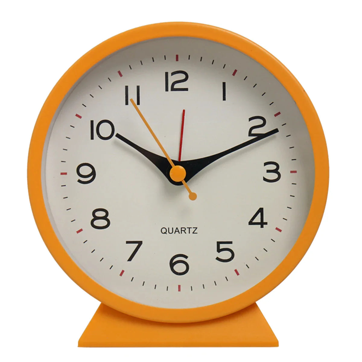 1pc simple metal small alarm clock creative bedside clock desktop mute student clock
