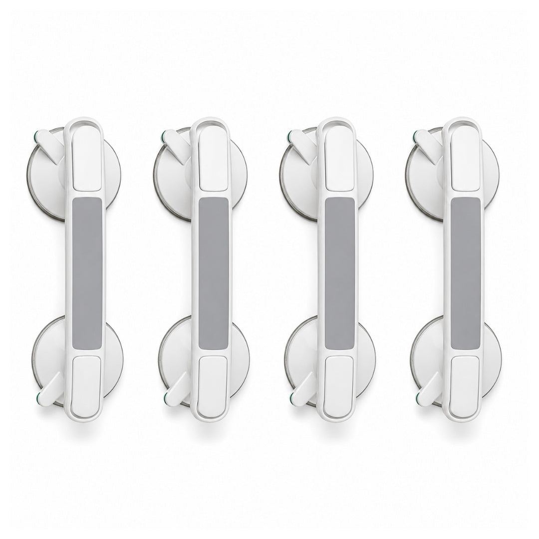 Bathroom Suction Grab - Bar No Drill | Safety Support Handle for Shower Bathtub Toilet and Daily Bathroom Stability