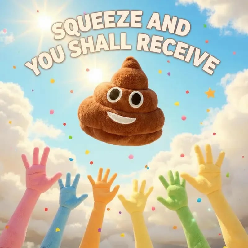 🎁Lowest price ever💥Funny  Poop Plush Toy – Makes Fart Sounds!