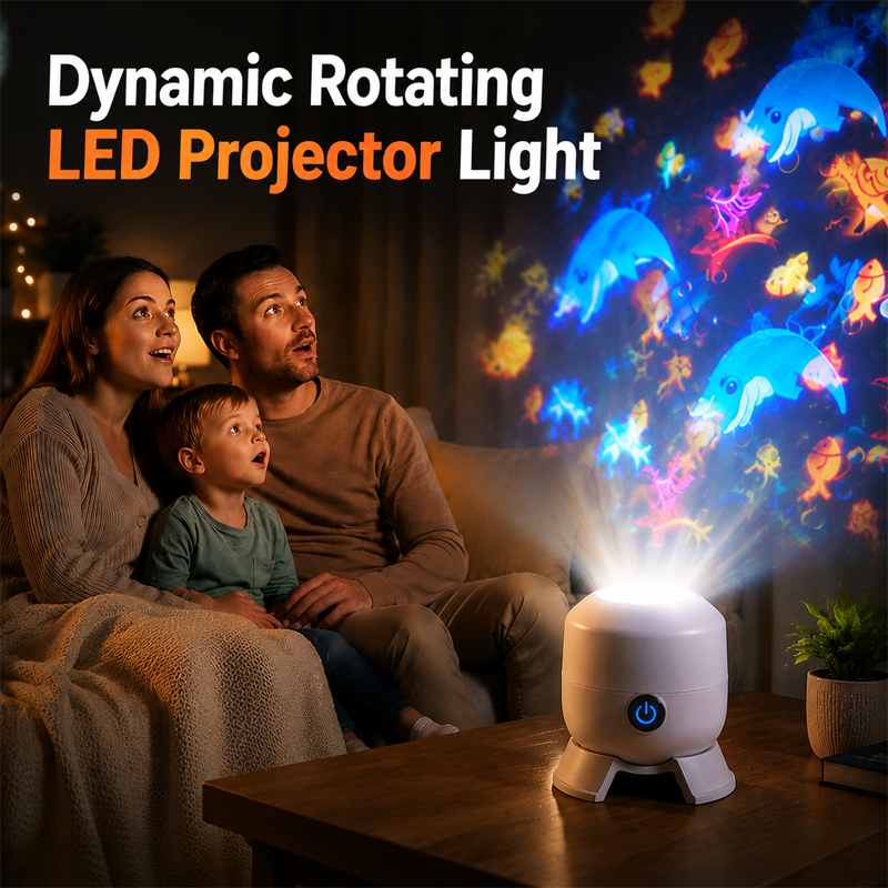 Vodlans™ Dynamic Rotating LED Projector Light