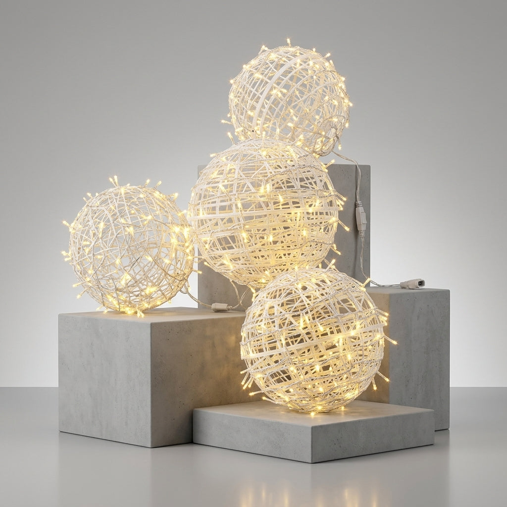 Atmospheric LED Light Ball for Indoors & Outdoors – A Stunning Glow | Indoor Use | Outdoor Ambiance | Versatile Lighting Solution