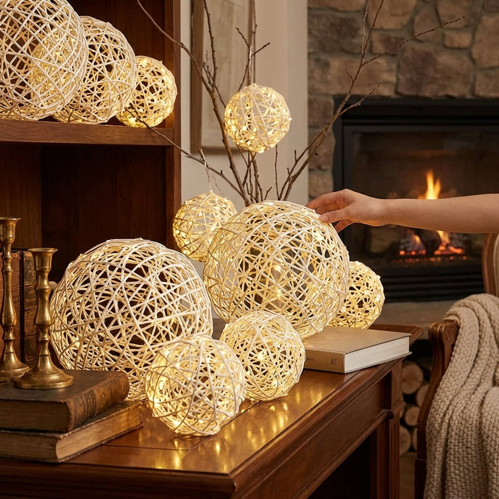 Atmospheric LED Light Ball for Indoors & Outdoors – A Stunning Glow | Indoor Use | Outdoor Ambiance | Versatile Lighting Solution