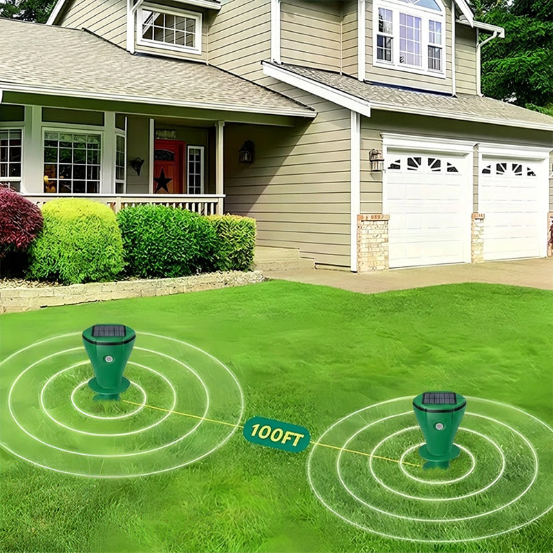 💥Hot Sale 50% OFF🌿Solar Powered Waterproof Screw Mole Repellent