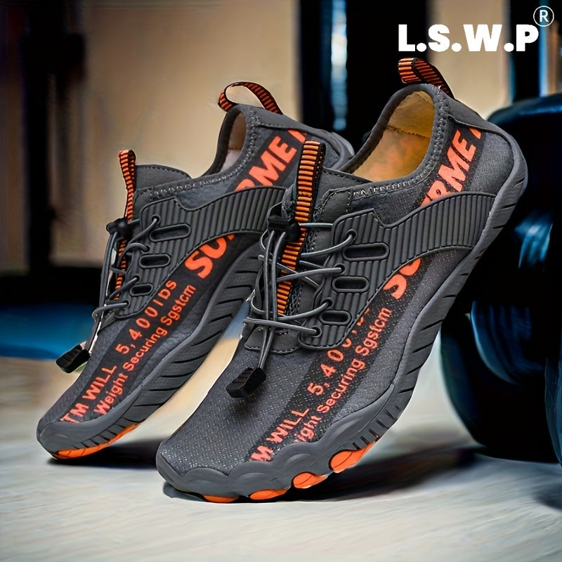 Men's Wading Shoes, Anti-Slip, Breathable Knit Mesh Indoor Yoga Shoes, Wide Toe Box