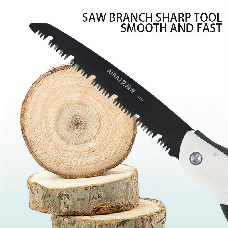 AIRAJ Industrial-Grade Folding Saw, a Manual Cutting Tool with a Non-Slip Durable Handle, Suitable for Outdoor Use, Available in Three Specifications, No Batteries Required
