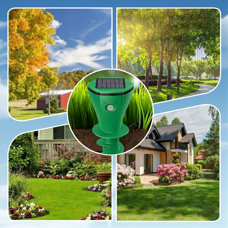 🔥Hot Sale 50% OFF☘️Vodlans™ Solar Powered Waterproof Screw Mole Repellent