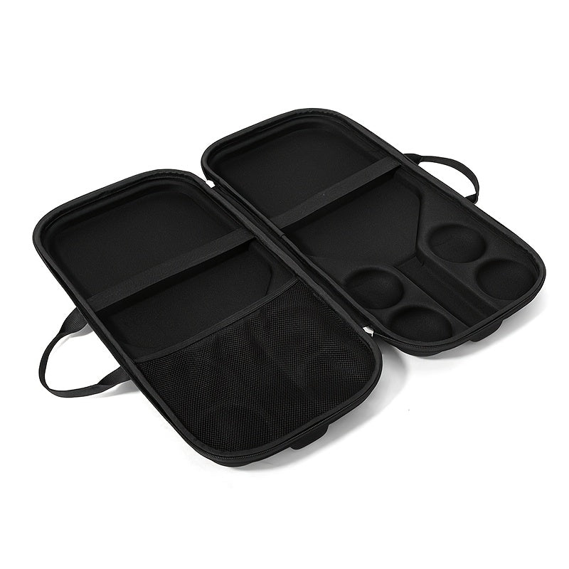 EVA Hard Shell Drop-Proof Pickleball Racket and Ball Storage Bag, 4-Ball Capacity + Racket Compartment, Complete Set, 1pc Molded Design, Ready to Carry