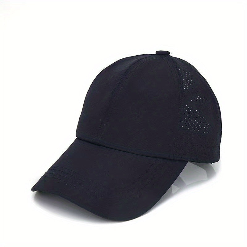 1X Summer Quick-Dry Men'S Ponytail Baseball Cap, Hat, Women'S Sports Cap, Camping Hat