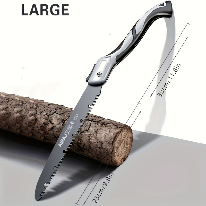 AIRAJ Industrial-Grade Folding Saw, a Manual Cutting Tool with a Non-Slip Durable Handle, Suitable for Outdoor Use, Available in Three Specifications, No Batteries Required
