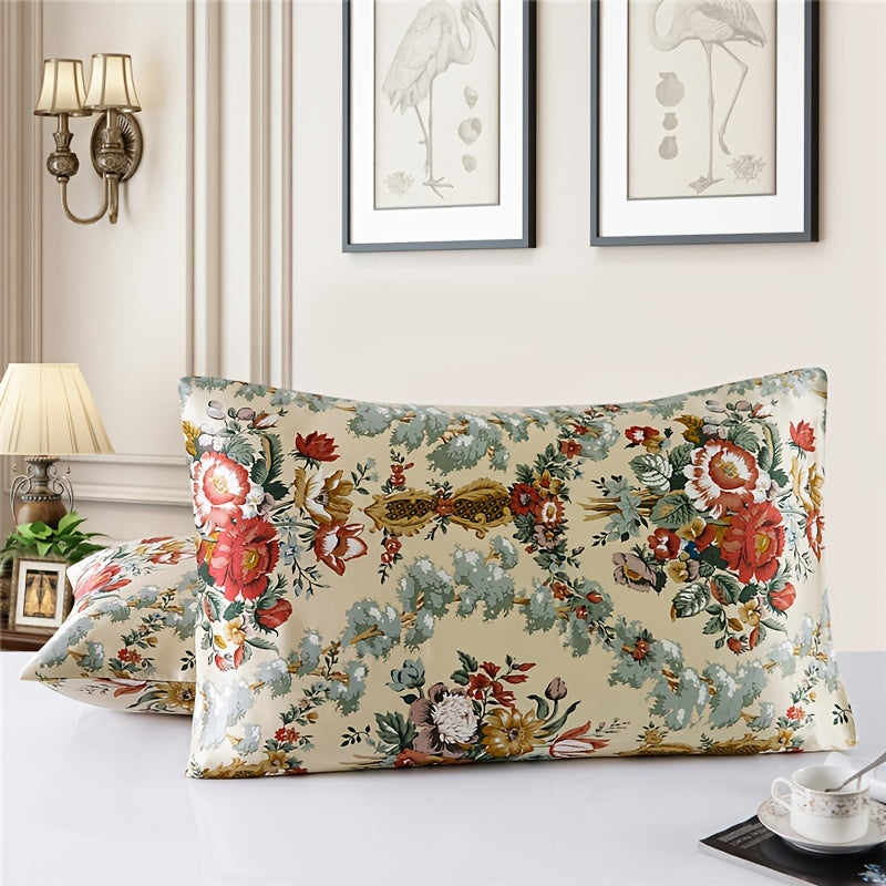 1pc Luxurious 100% Mulberry Silk Pillowcase with Zipper Closure - Soft Leopard Print, Polka Dot & Floral Designs, Skin-Friendly & Durable, Multiple Colors Available
