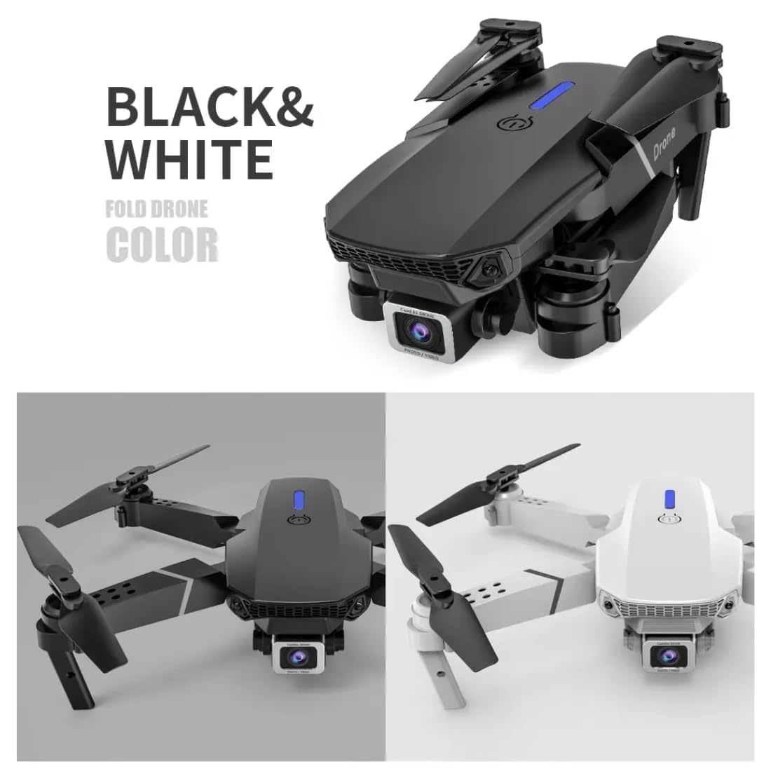 E88 Pro Max 4K Foldable Drone | FPV Live Video | Altitude Hold | One-Key Takeoff & Landing | RC Drone for Kids & Adults