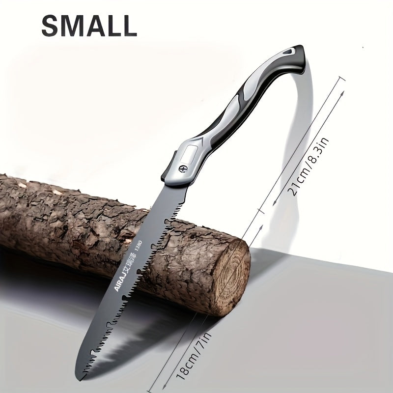 AIRAJ Industrial-Grade Folding Saw, a Manual Cutting Tool with a Non-Slip Durable Handle, Suitable for Outdoor Use, Available in Three Specifications, No Batteries Required