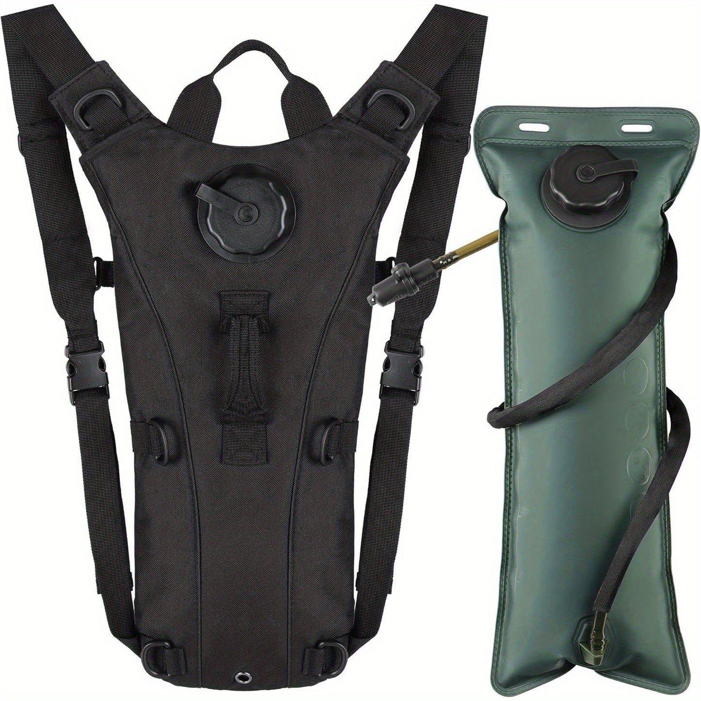 Backpacks for Men And Women Designed for Outdoor Activities, Tactical Hydration Packs, 3-Liter Water Bladders, Water Bag Backpacks, Lightweight And Adjustable Water Storage Solutions, Suitable for Running, Hiking, Cycling, Rock Climbing, Camping