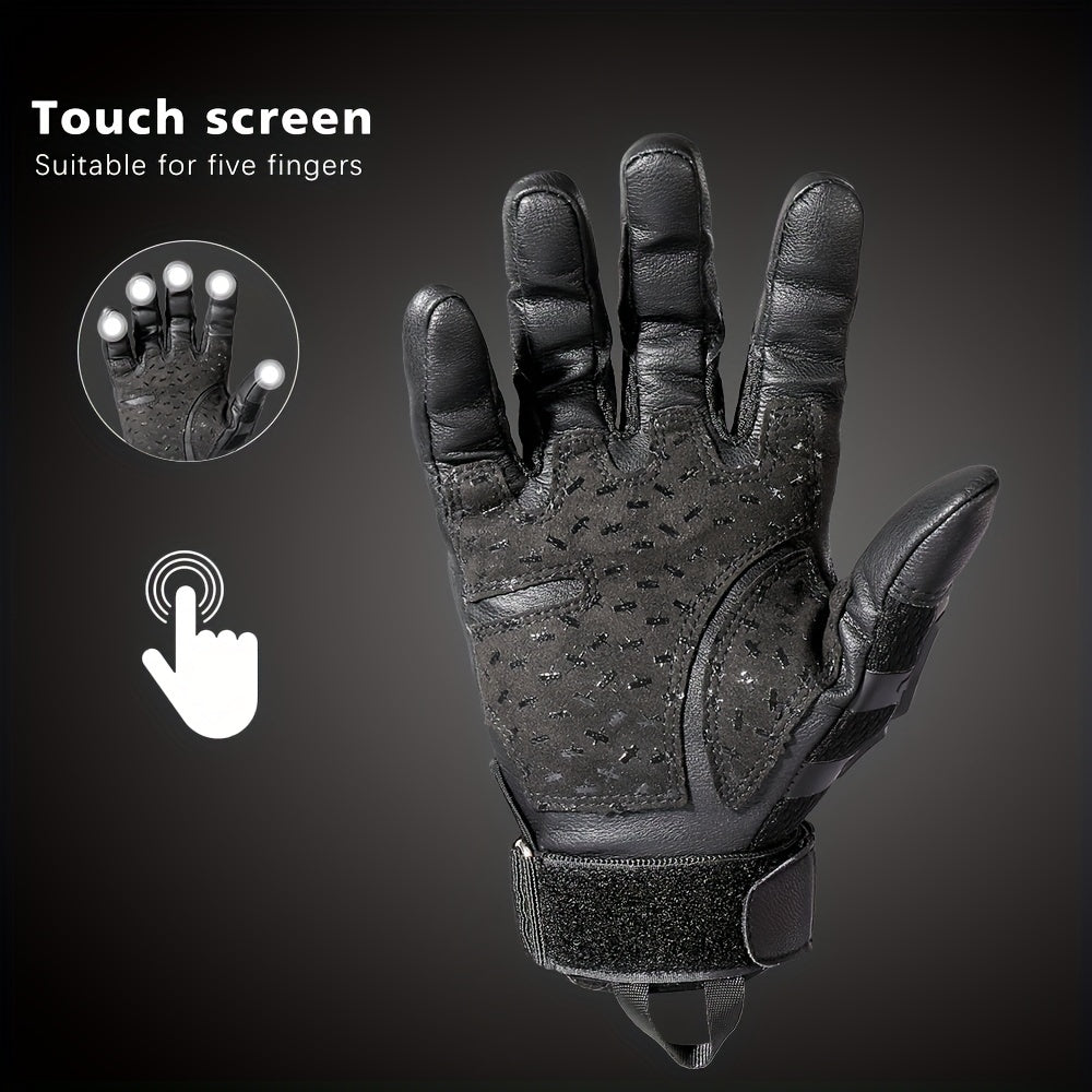Men'S Hard Shell Protective Gloves, Touch Screen Tactical Gloves, Suitable for Outdoor Sports, Climbing, Hiking, Men And Women, Summer Winter