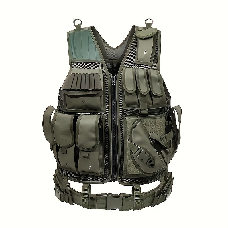 Quick Release Multi-Functional Breathable Vest for Outdoor Adventure, Camping, Hiking, Fishing, Training