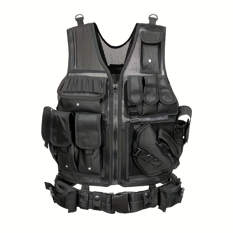 Quick Release Multi-Functional Breathable Vest for Outdoor Adventure, Camping, Hiking, Fishing, Training