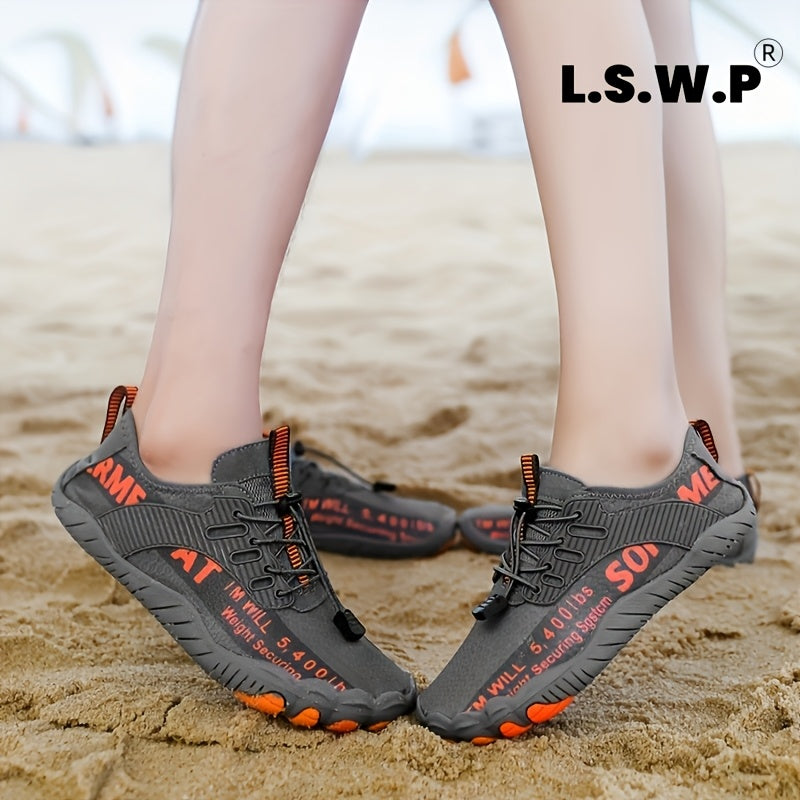 Men's Wading Shoes, Anti-Slip, Breathable Knit Mesh Indoor Yoga Shoes, Wide Toe Box