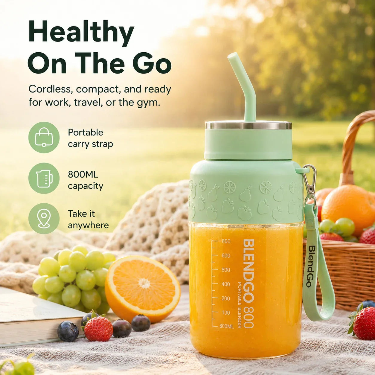 BlendGo 800 - Portable Blender