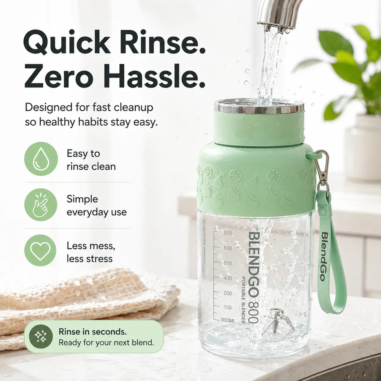 BlendGo 800 - Portable Blender