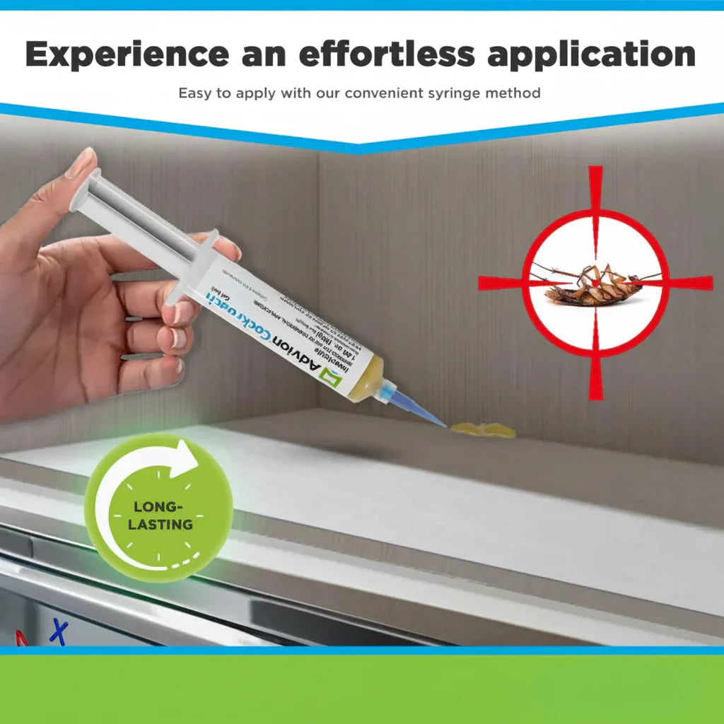 Gel Control Cucarachas Interior Jeringa Elimina Plagas Eficiente