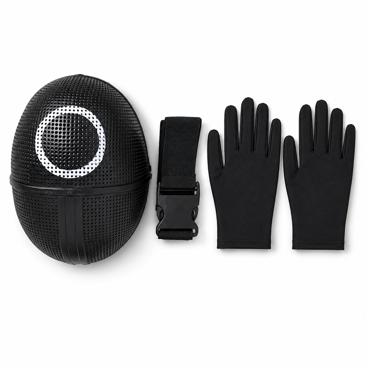 Kids Costume Guard Hooded Jumpsuit Mask Party Outfit Set