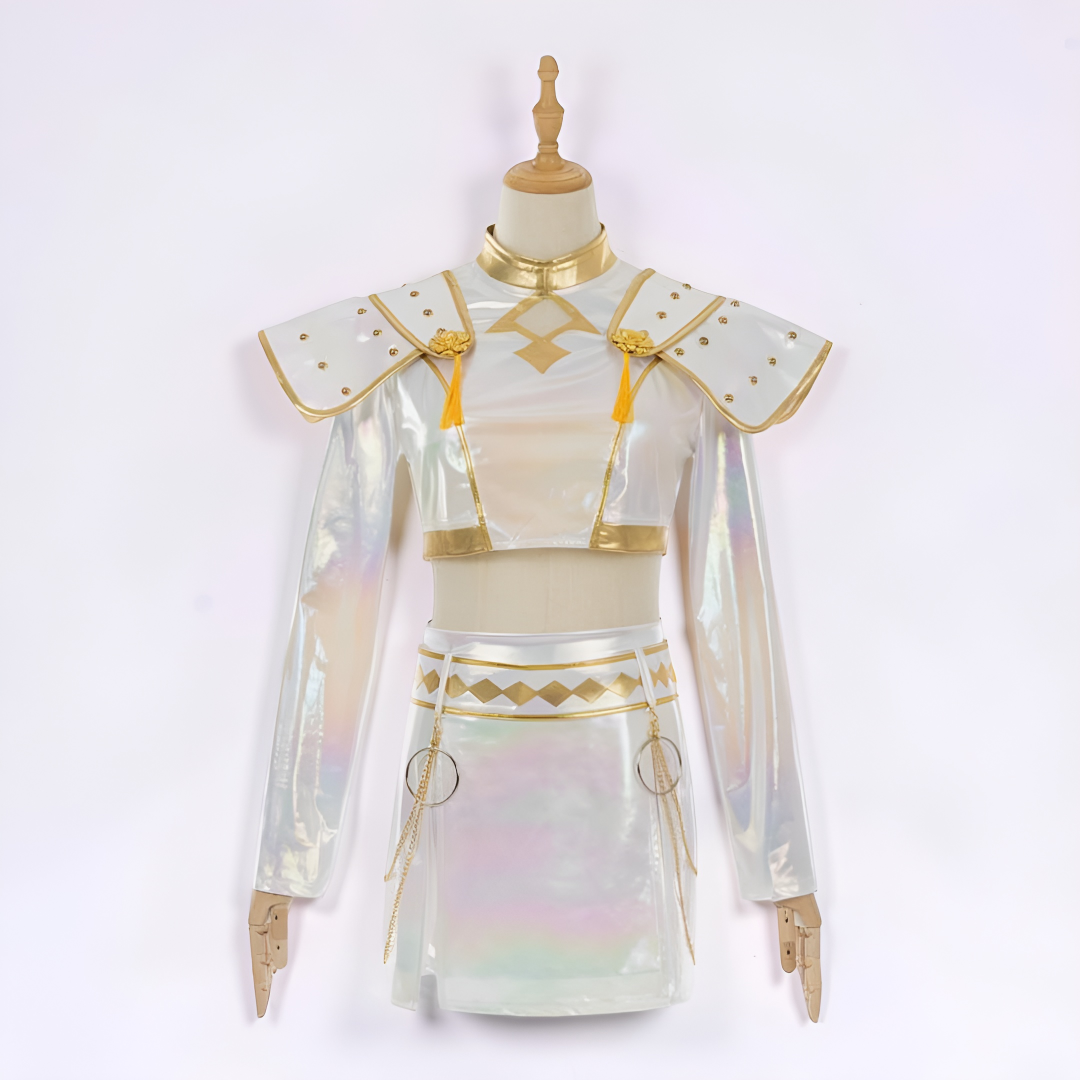 Costume Idol Outfit Holographic Stage Performance Set