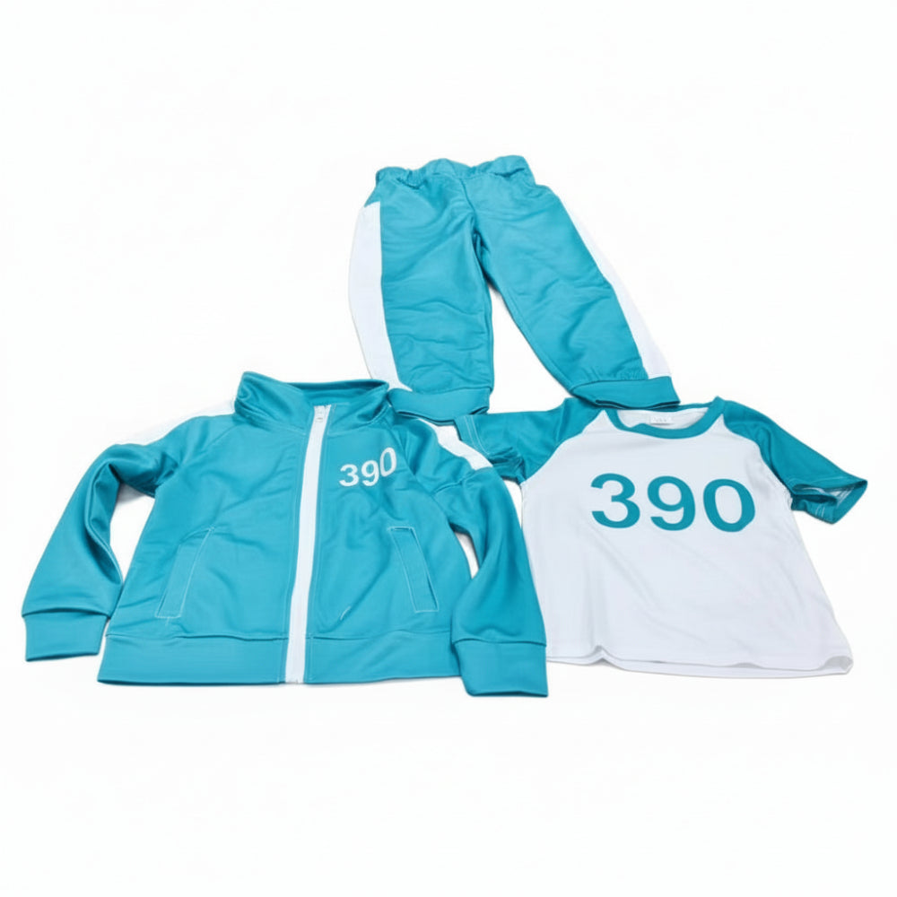 Kids Costume Tracksuit 3 Piece Dress Up Outfit Set