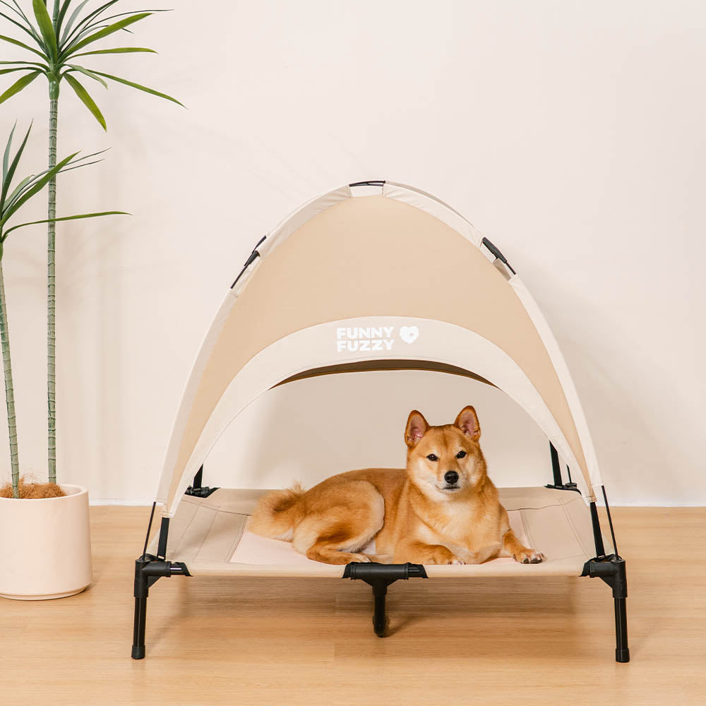 Breathable Cooling Elevated Dog Bed With Cooling Mat