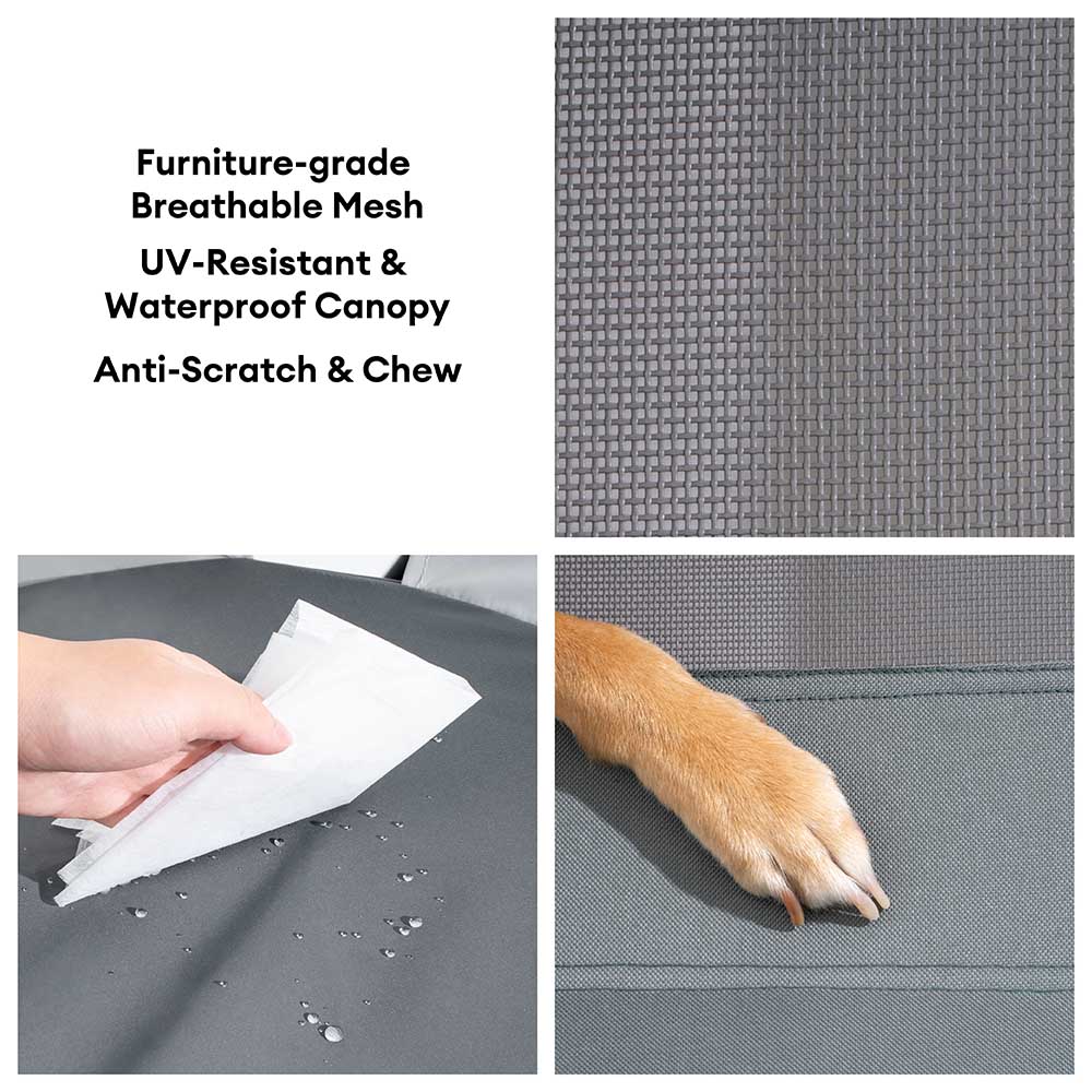 Breathable Cooling Elevated Dog Bed With Cooling Mat