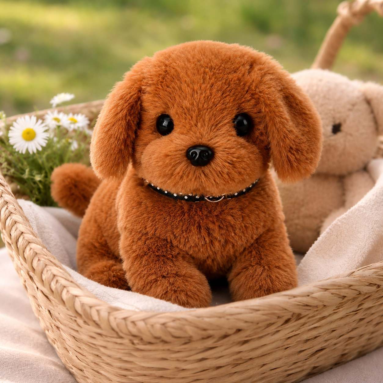 Robot Dog Toy Interactive Plush Puppy Electronic Pet
