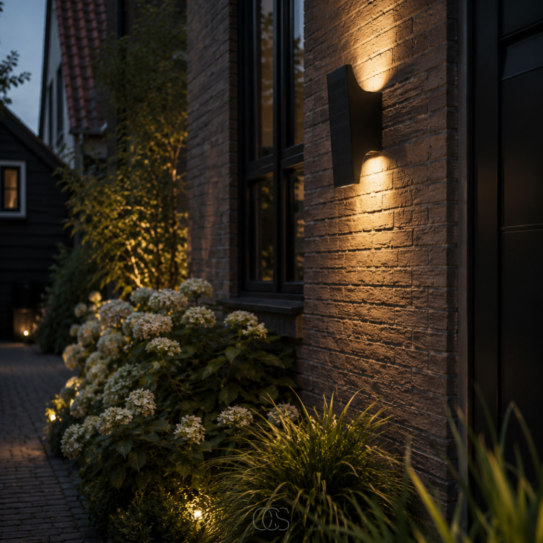 OCS - celia Solar LED Buitenwandlamp Up & Down - Automatisch aan/uit