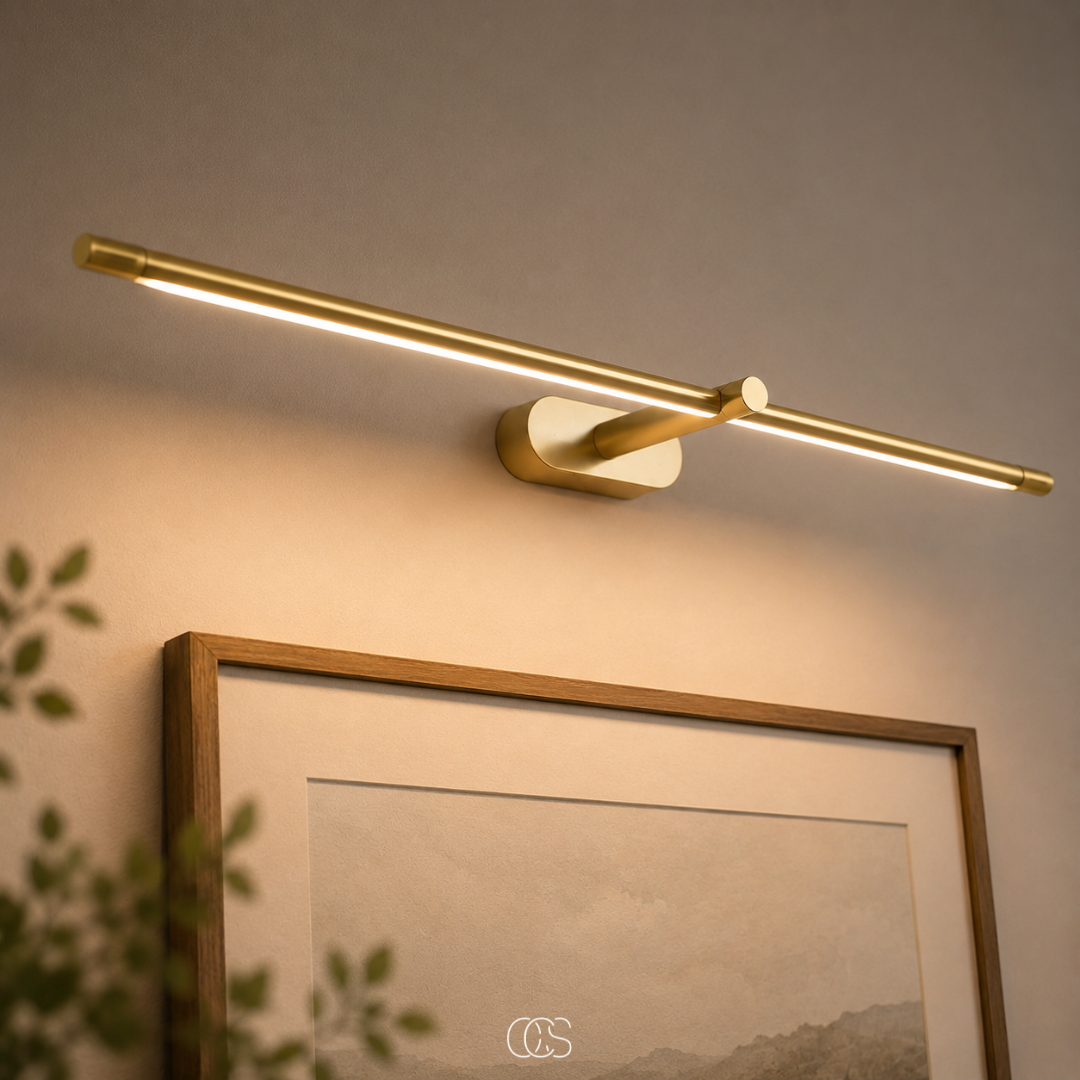 OCS - krys luxe LED Wandlamp Zwart Goud - Minimalistische Wandverlichting