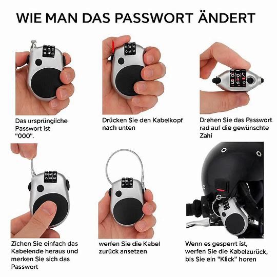 Diebstahlschutz teleskopisches Drahtschloss | 1+1 GRATIS
