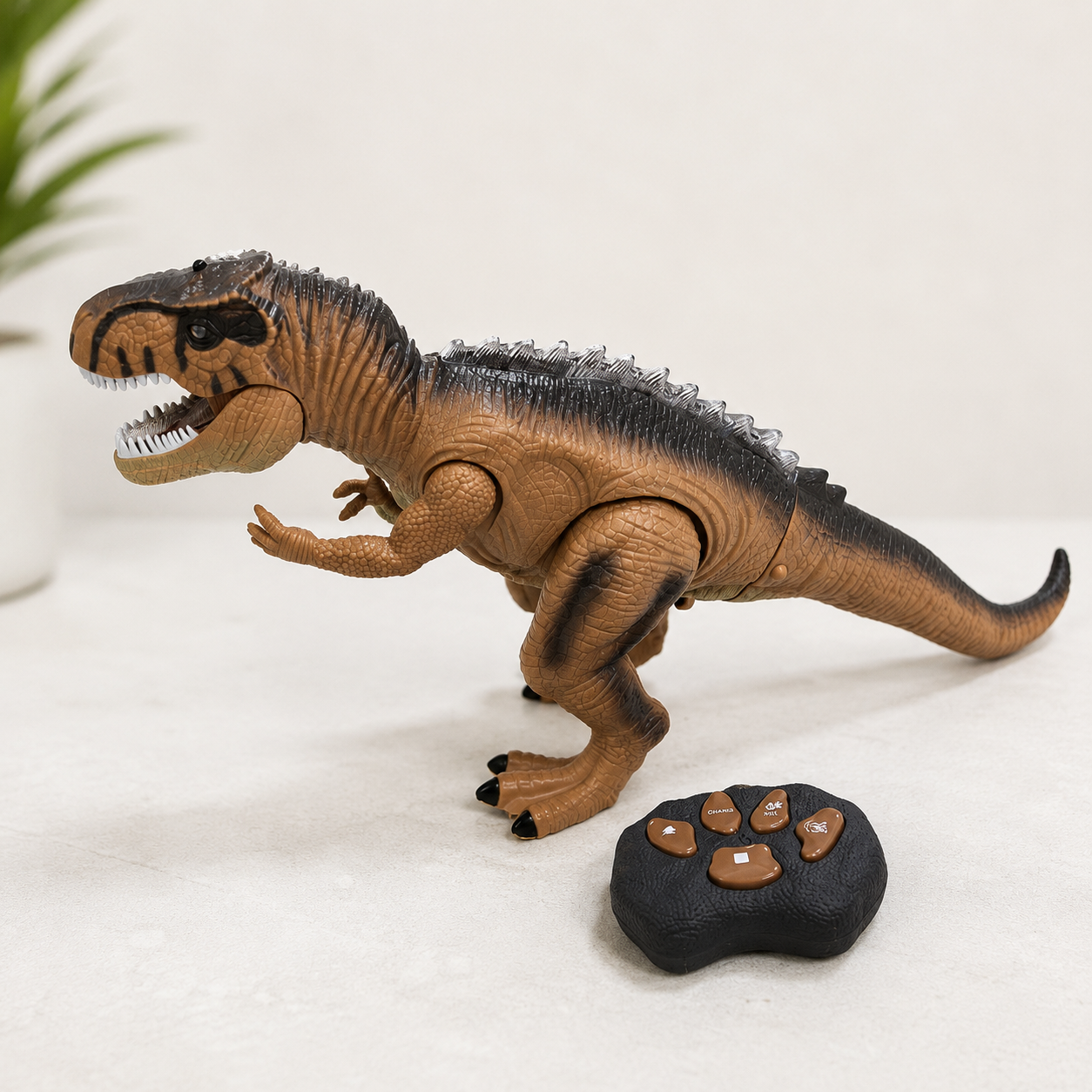 Dinosaur Toy Remote Control Walking Roaring Interactive Figure