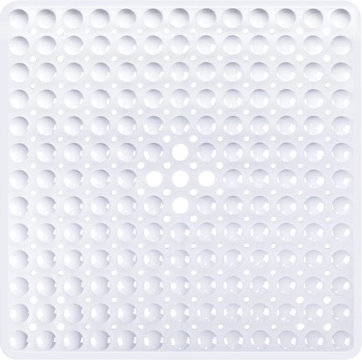 53x53cm Non Slip Shower Mat for Inside Shower Stall Mats for Bathroom Floor, Soft Bath Mat for Bathtubs with Big Suction Cups