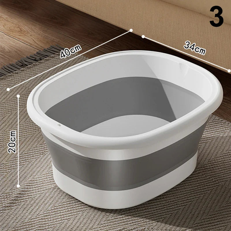 1Pcs Foldable Home Foot Bath Bucket Massage Foot Wash Leisure Health Bucket Foot Bath Basin Portable Foot Soak Foot Tub