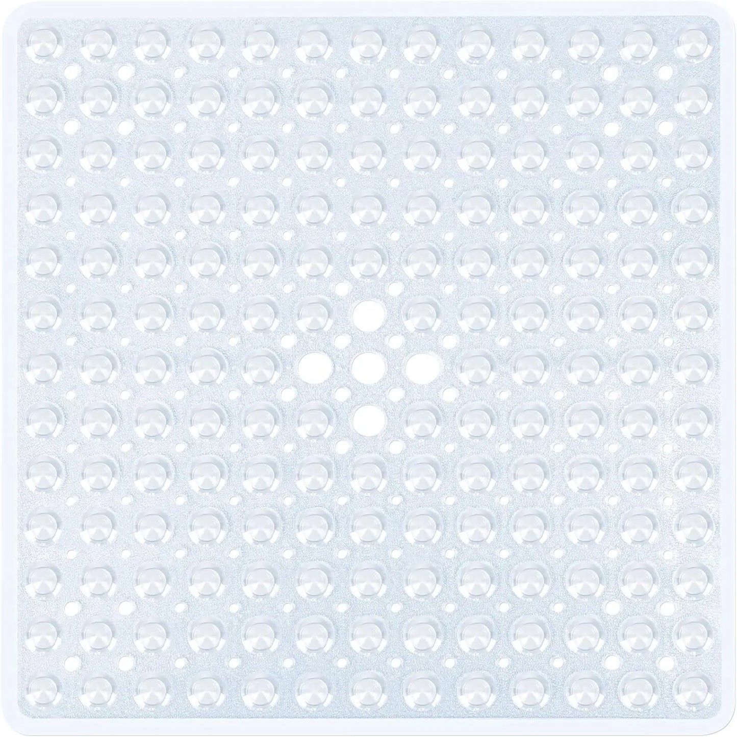53x53cm Non Slip Shower Mat for Inside Shower Stall Mats for Bathroom Floor, Soft Bath Mat for Bathtubs with Big Suction Cups