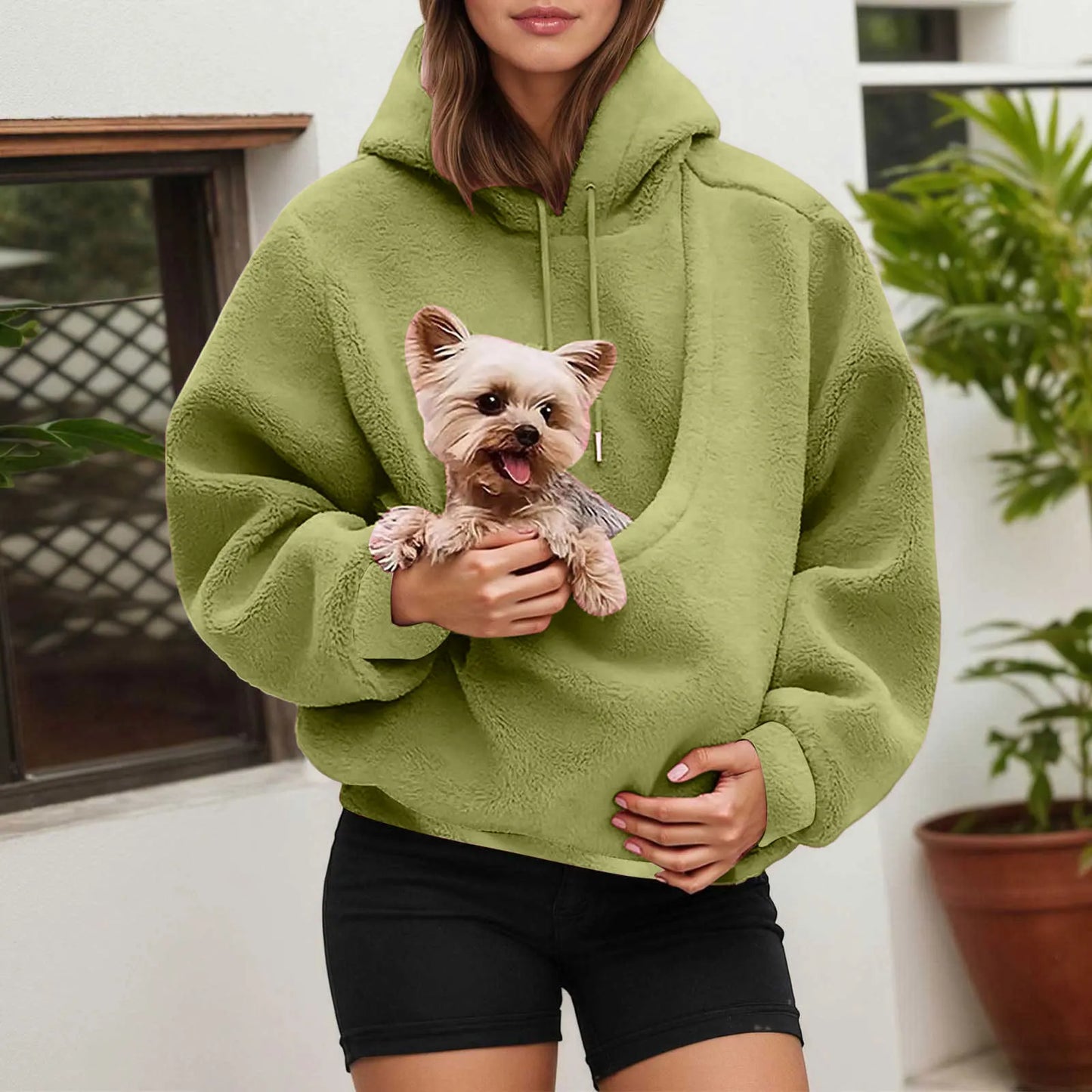 Cat Lovers Hoodie Kangaroo Dog Pet Holder Carrier Big Pouch Pocket Pullovers Sweatshirt Animal Pouch Hood Sweatshirt For Women