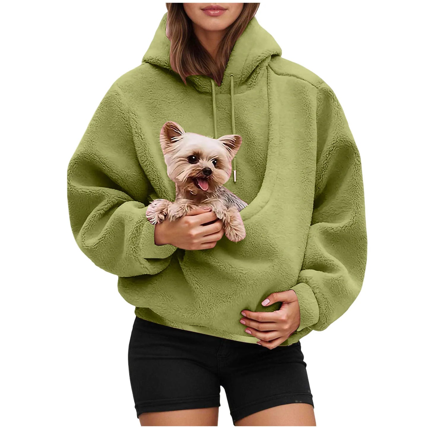 Cat Lovers Hoodie Kangaroo Dog Pet Holder Carrier Big Pouch Pocket Pullovers Sweatshirt Animal Pouch Hood Sweatshirt For Women