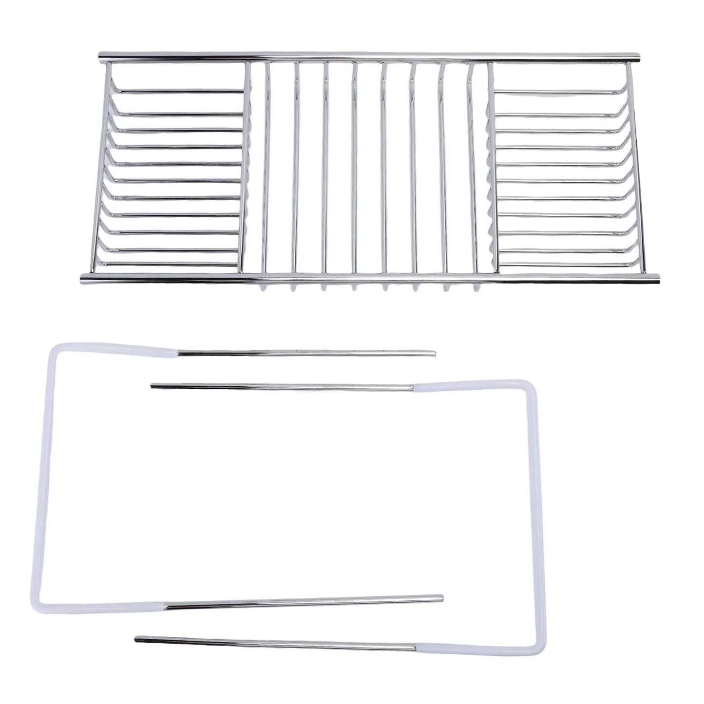 Bathtub  Tray Stainless Steel Expandable Shower Tub Tray for Luxury Bath Bathroom Accessories Expandable Bathtub Tray