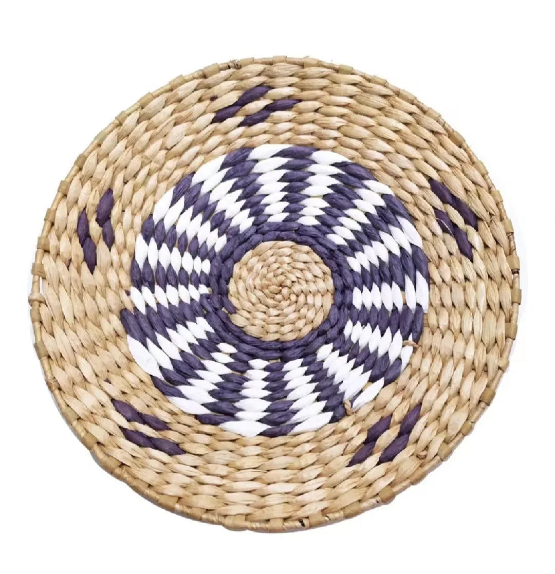 Boho Hand Woven Wall Basket Hanging Home Decorative Rustic Wall Basket Decor Pendants For Kitchen Farmhouse Table Living Room