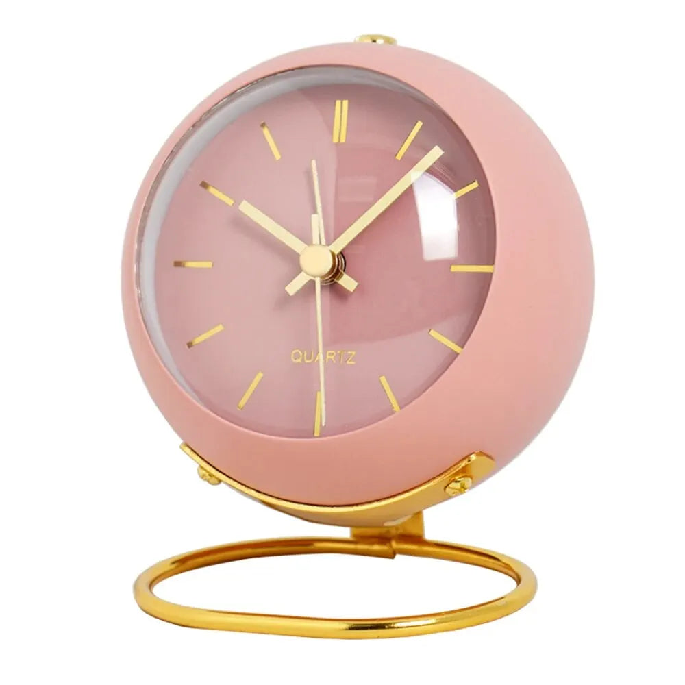 Nordic Creative Electronic Desk Clock, Minimalist Children's Alarm Clock, New Desktop Bedside Student Silent Luminous Pointer