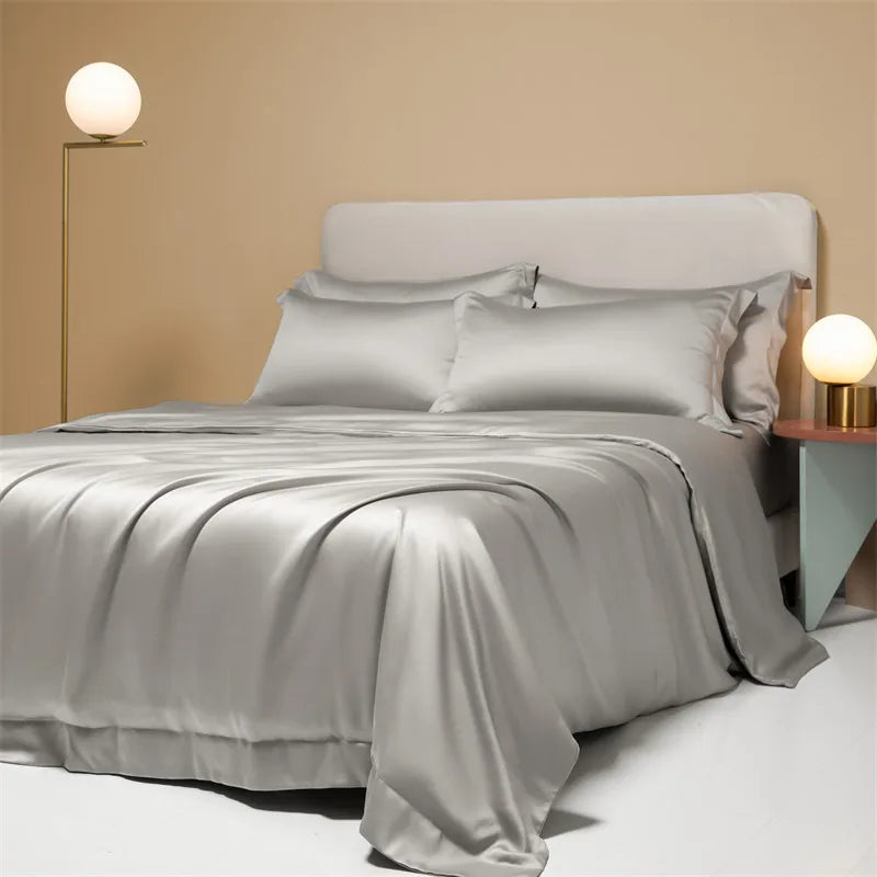 Luxury Bedding 100% Bamboo Duvet Cover 1PC Soild Colors Single Queen King Bed Cover Quilt Cover Soft Comfort Cool Summer Cooling