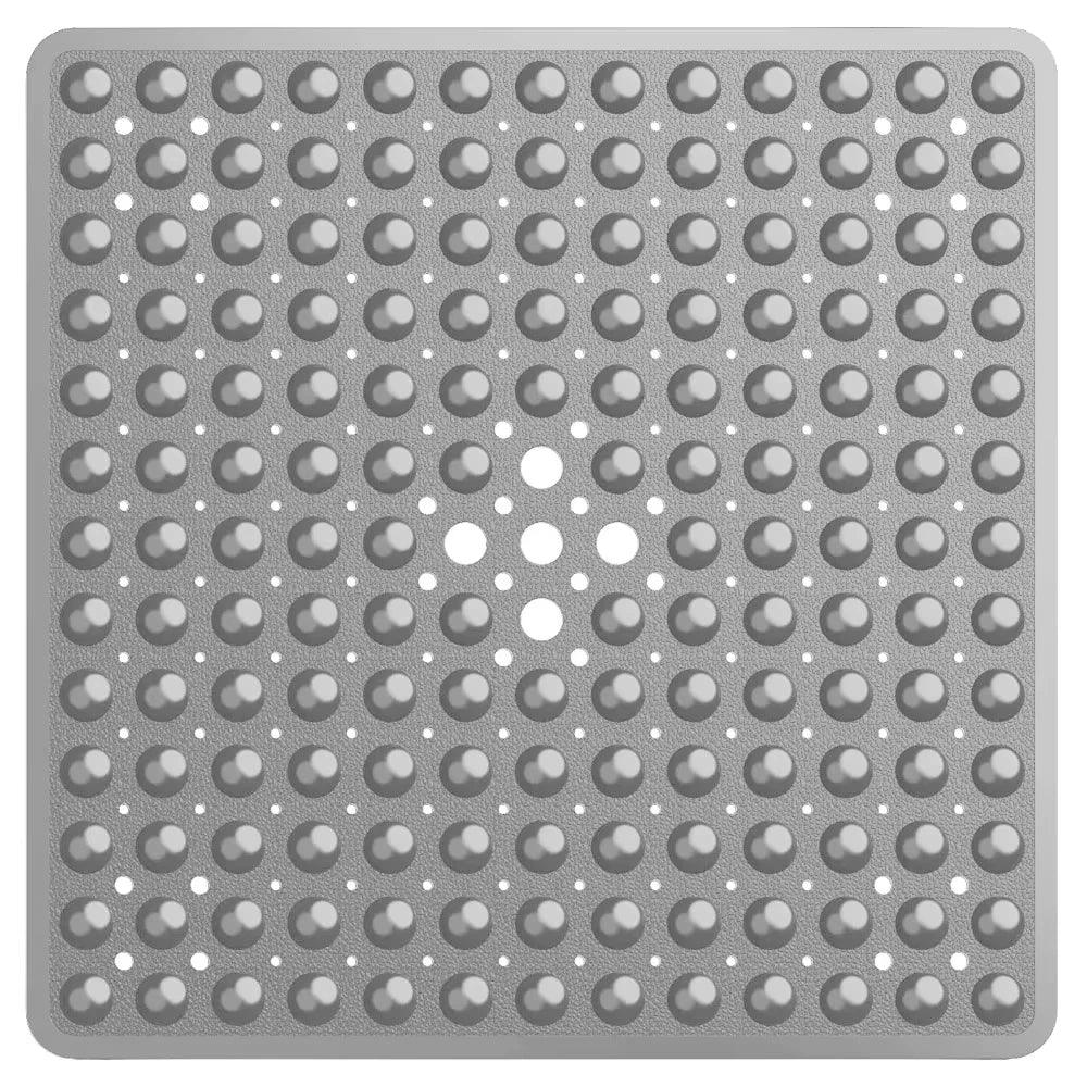 53x53cm Non Slip Shower Mat for Inside Shower Stall Mats for Bathroom Floor, Soft Bath Mat for Bathtubs with Big Suction Cups