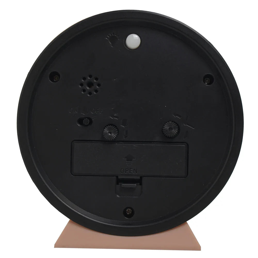 1pc simple metal small alarm clock creative bedside clock desktop mute student clock